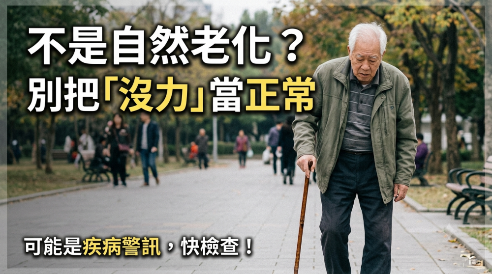 不是自然老化？別把「沒力」當正常！